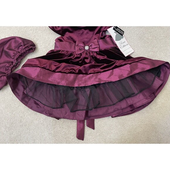 NWT's Rare Editions 18M Burgundy Special Occasion Dress - Picture 6 of 8